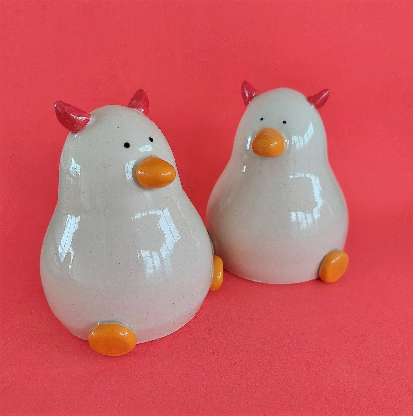 Richard Moonstreet Ceramics handmade ceramic duck ornaments and geese - wheel-thrown by London independent ceramicist Tex at Sostter