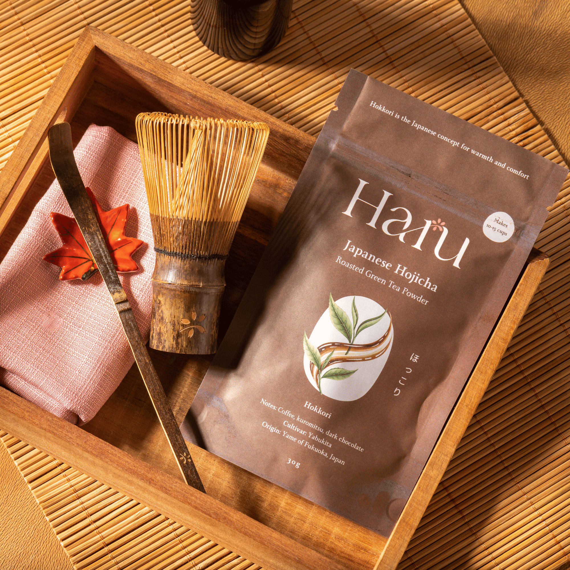 Haru London speciality matcha sourced direct from small Japanese farms - first-harvest, stone-milled in Uji, Kyoto, including the award-winning Hana blend at Sostter