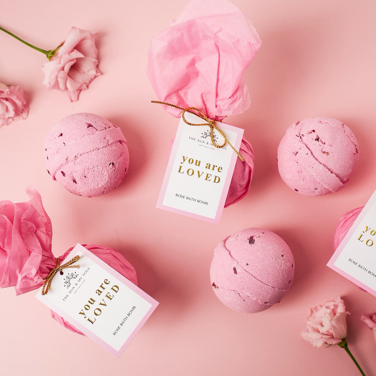 The Sun and My Soul handmade wellness gifts made in London - bath bombs crystal candles Himalayan bath salts shower steamers and pamper gift boxes at Sostter