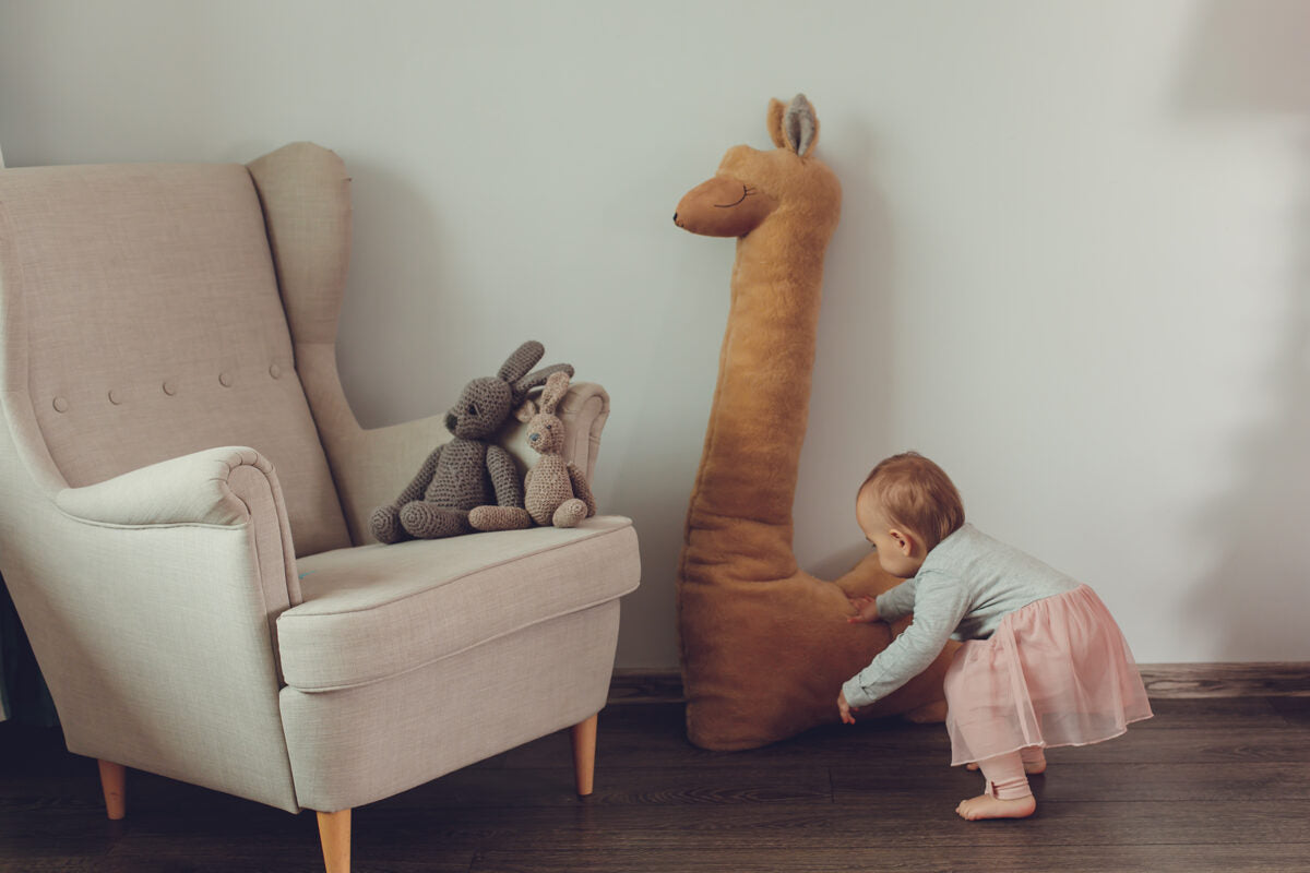 Kai aš mažas buvau Lithuanian handmade soft animal toys, pillows, wooden growth charts and memory boxes for babies and toddlers at Sostter