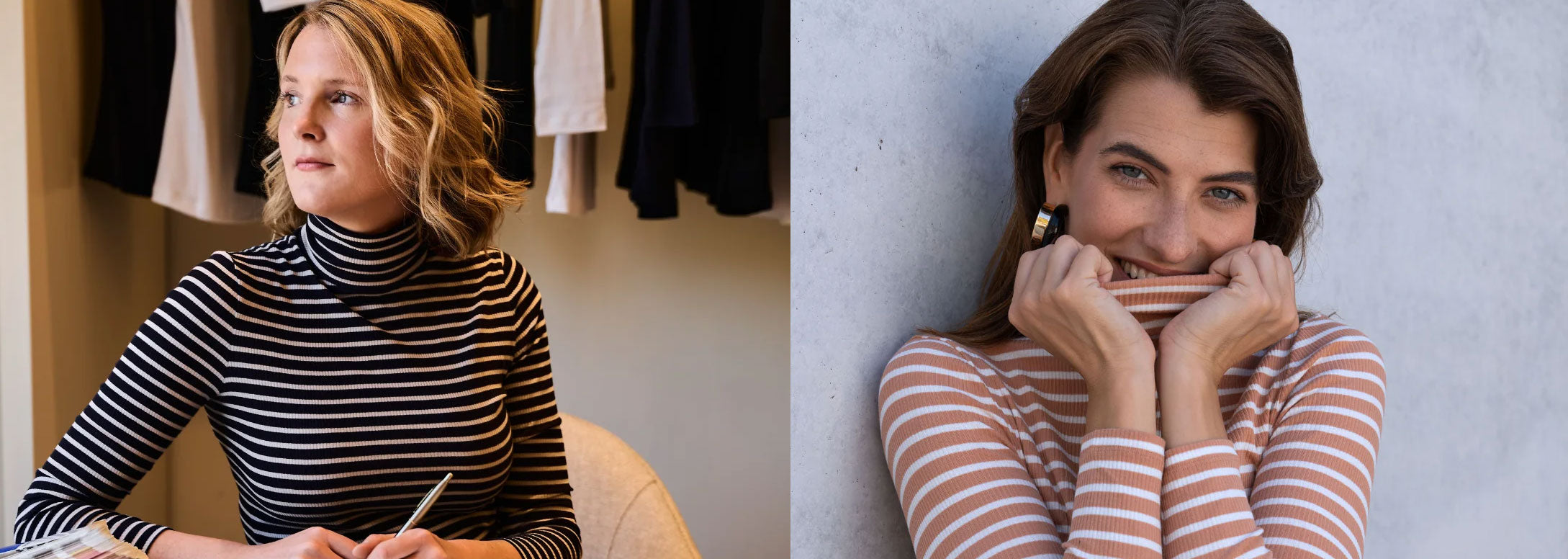Discover Lavender Hill Clothing — sustainable women's basics by founder Isobel Ridley, ex-Burberry. Organic cotton, GOTS certified, made in England and Portugal. As seen in Vogue.