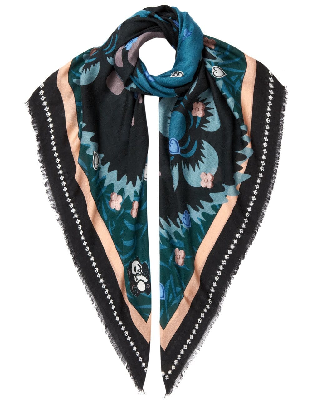 Vassilisa luxury limited edition scarves - silk cashmere and modal prints inspired by mythology and folklore by Central Saint Martins graduate Nadja Solovieva at Sostter