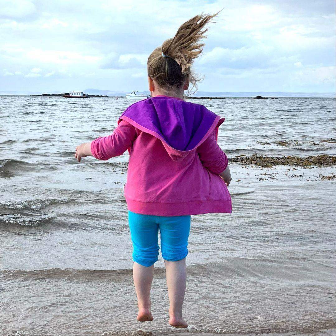 ScandiBugs GOTS certified organic cotton children's basics from Leeds - bold bright block colour vests tops leggings and hoodies for ages 1 to 10 at Sostter