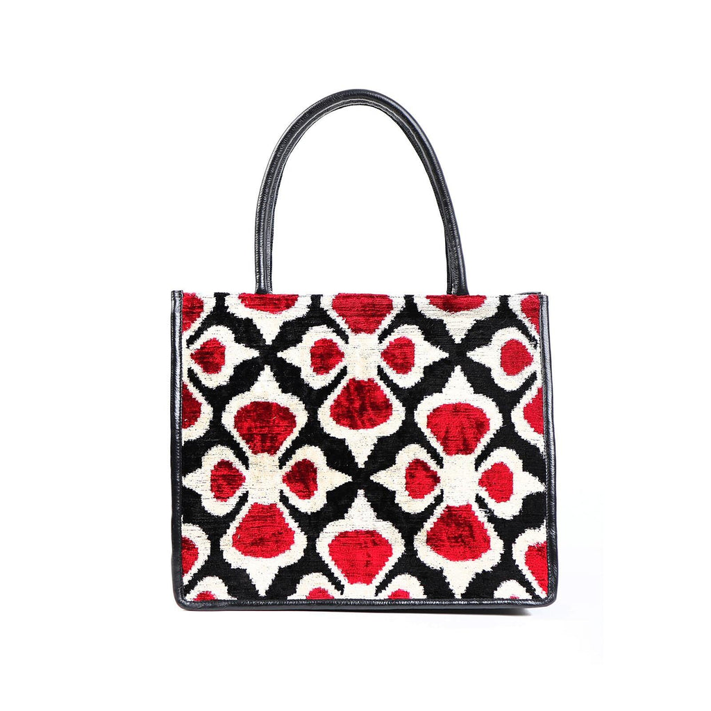 Aaliyah Silk-Leather Tote Bag - Spacious & Handmade by Jkel at www.brixbailey.com