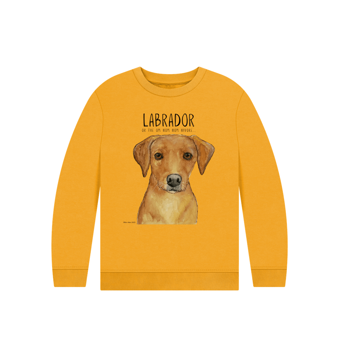 Crumb Catcher in Chief Fox Red Labrador Kids Sweatshirt