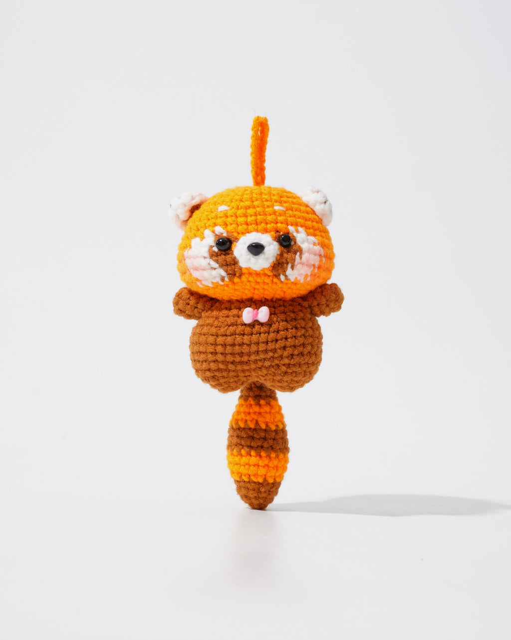 Handmade Crochet Red Panda Bag Charms and Keychains