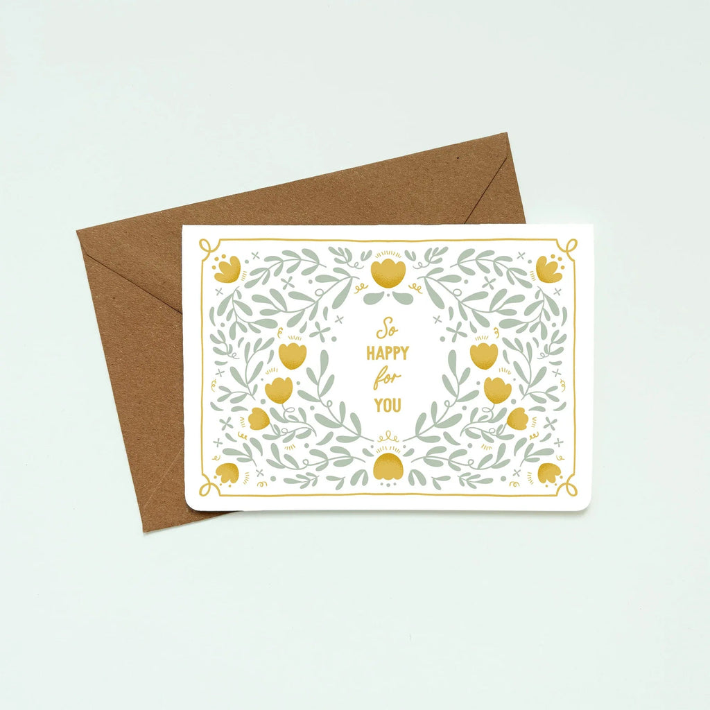 So Happy For You Greeting Card