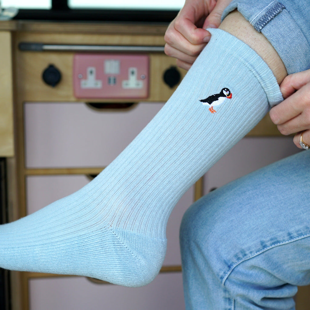 Full Ribbed Bamboo Sock Bundle 5 Pack
