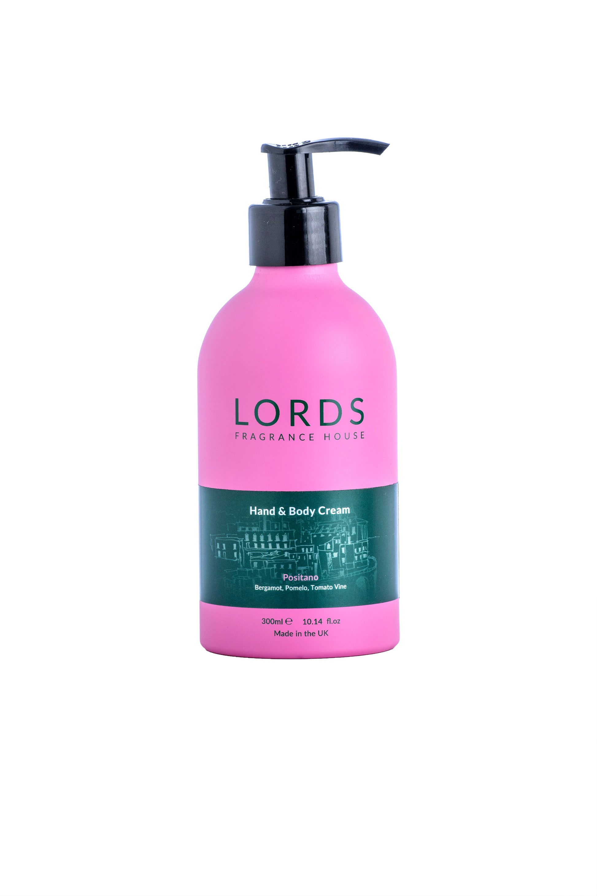 Hand and Body Cream Pink Refillable Aluminium 300ml