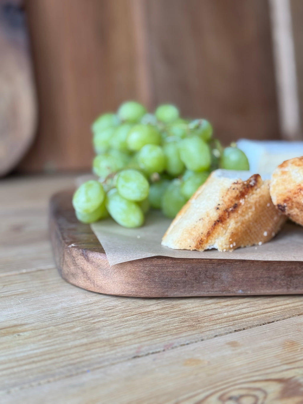Rustic Wooden Cheese Board and Charcuterie Platter