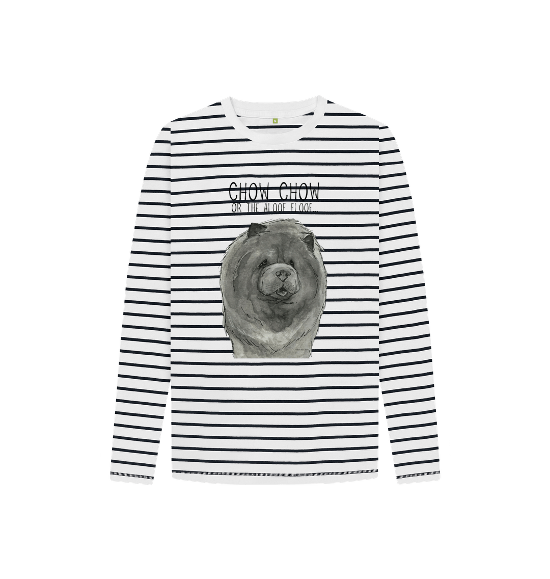 Blue Chow Chow Child's Breton Long Sleeved T Shirt