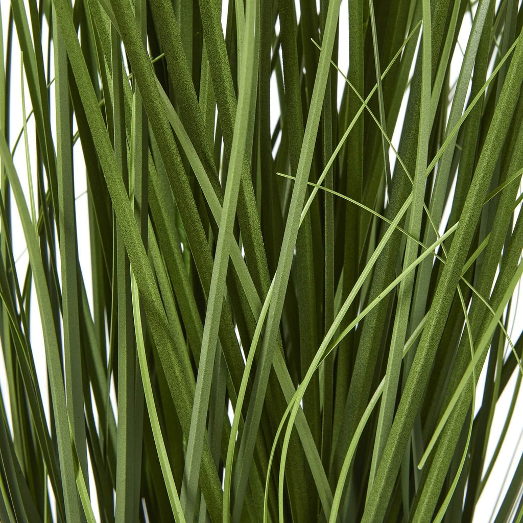 Lifelike artificial agapanthus arrangement with soft blue blooms and green stems in black pot, 90cm tall by sostter at brixbailey.com