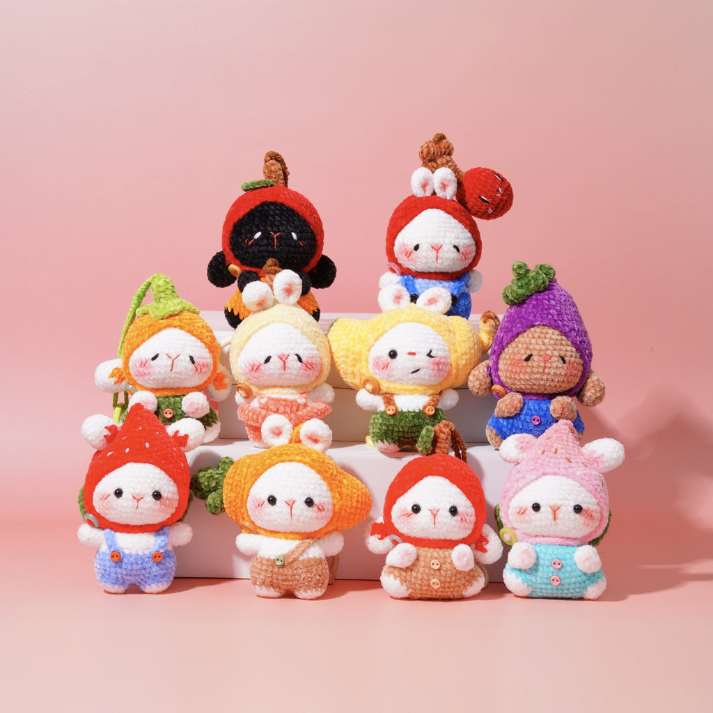 Fruity Bunny Collection Handmade Keychains Back in Stock