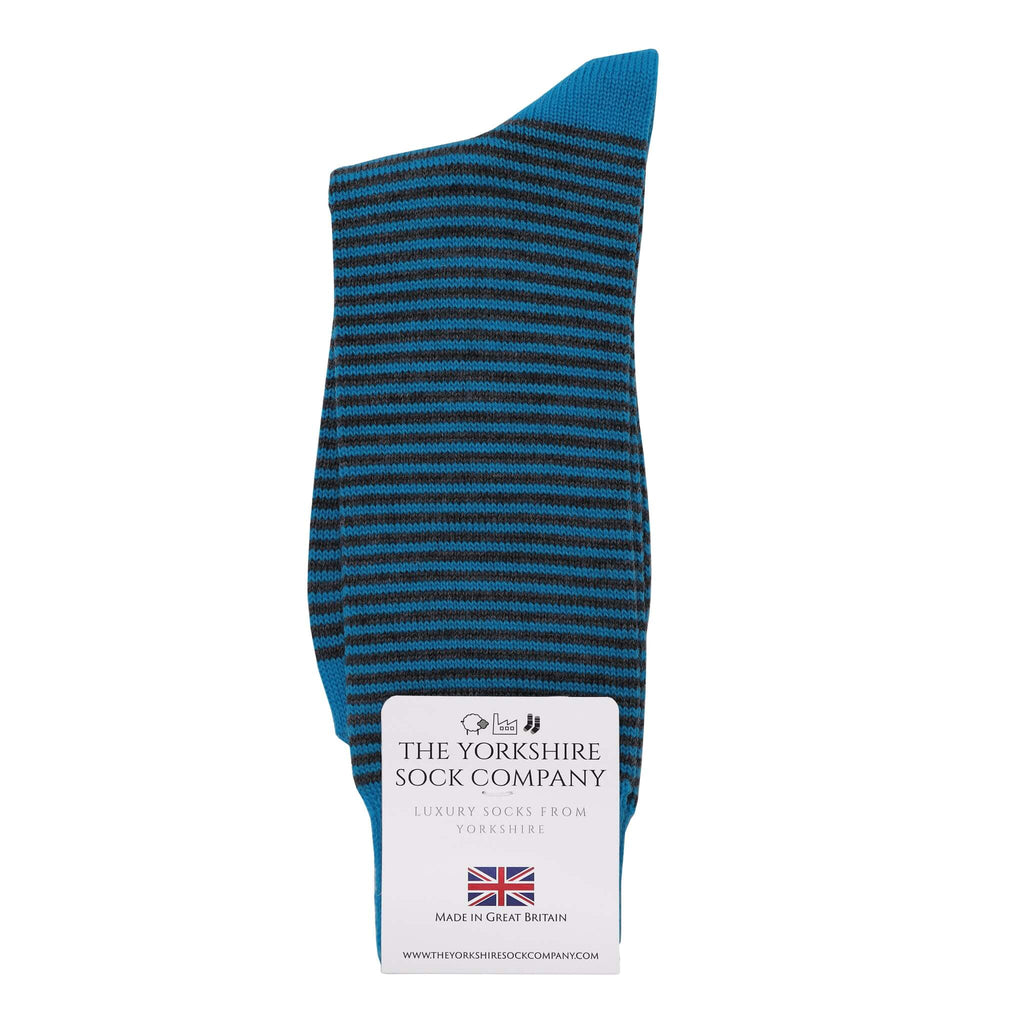 Fine Stripe Luxury Merino Everyday Socks, 4 Pair Bundle