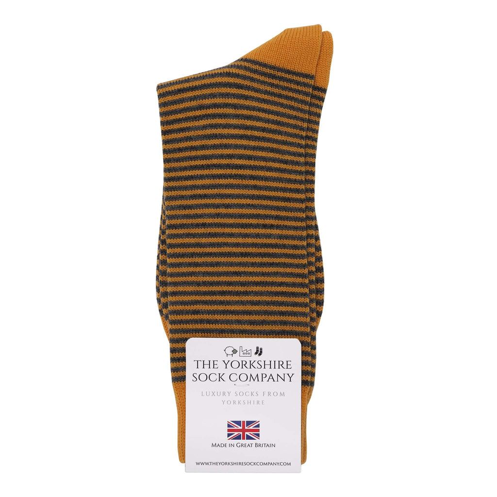Fine Stripe Luxury Merino Everyday Socks, 4 Pair Bundle