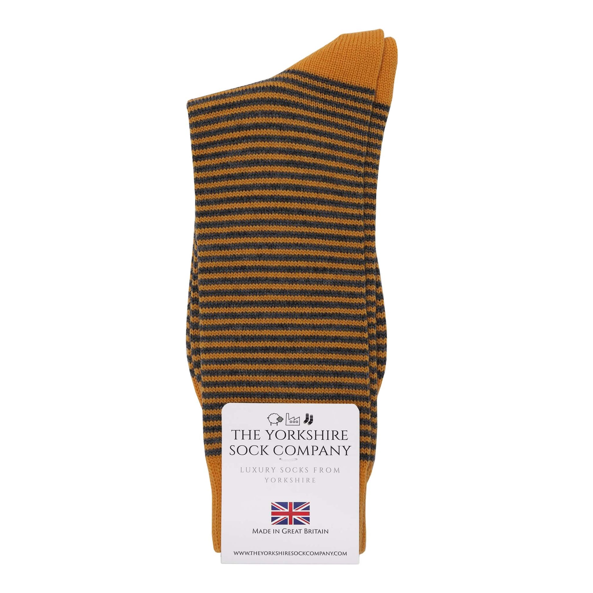 Fine Stripe Luxury Merino Everyday Socks, 4 Pair Bundle