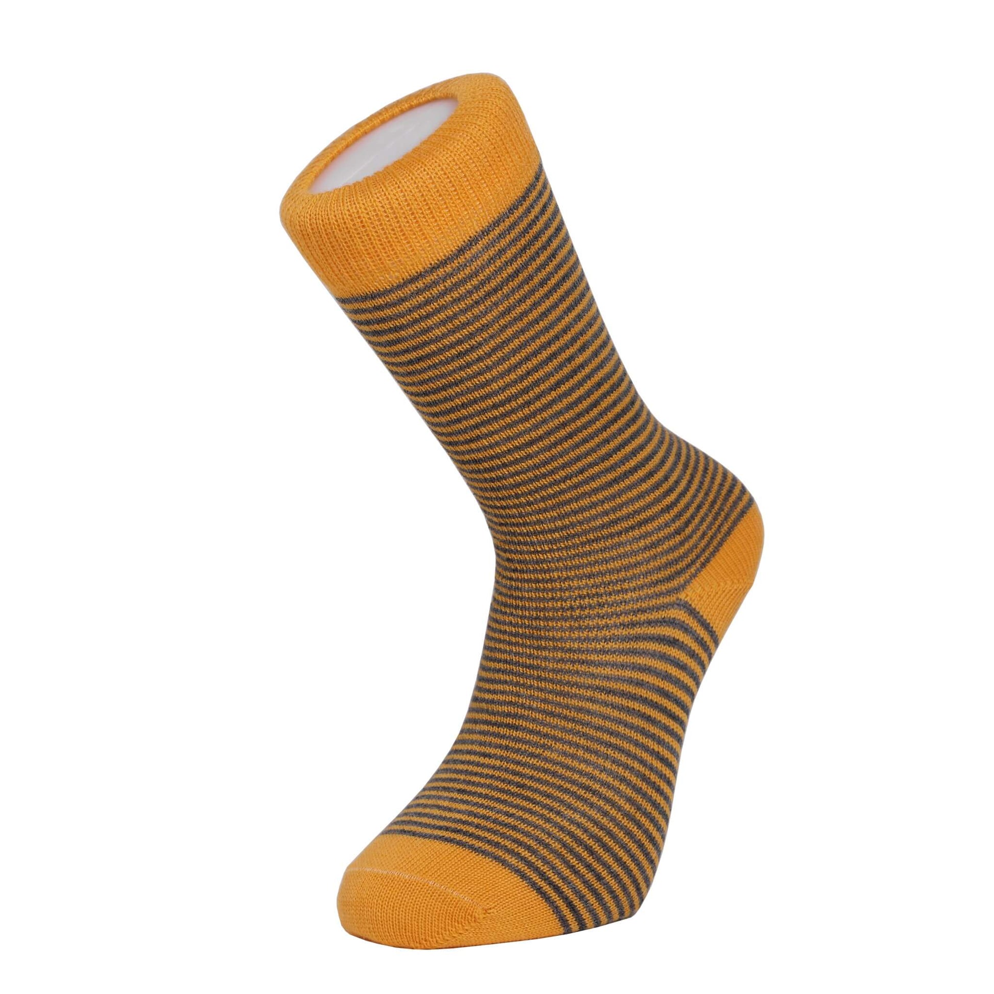 Fine Stripe Luxury Merino Everyday Socks, 6 Pair Bundle