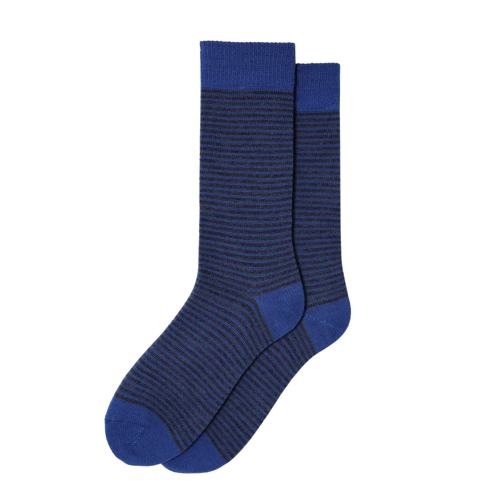 Fine Stripe Luxury Merino Everyday Socks, 6 Pair Bundle