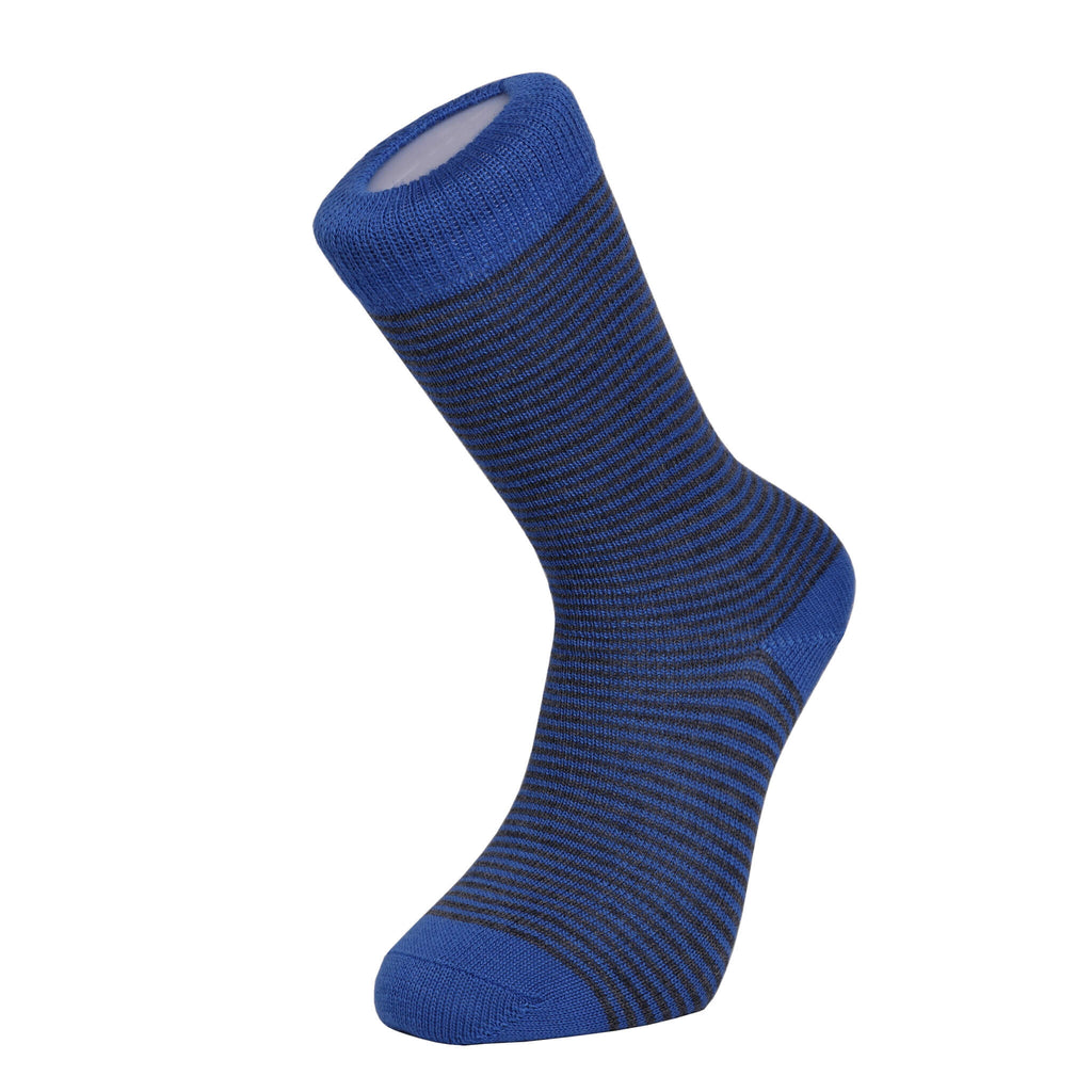 Fine Stripe Luxury Merino Everyday Socks, 6 Pair Bundle