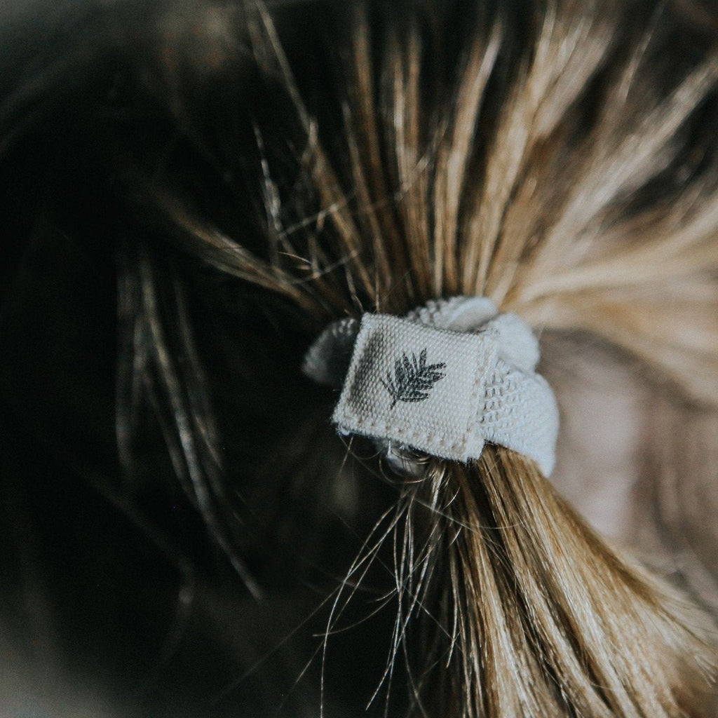 Plastic Free Hair Ties 6 Pack Natural