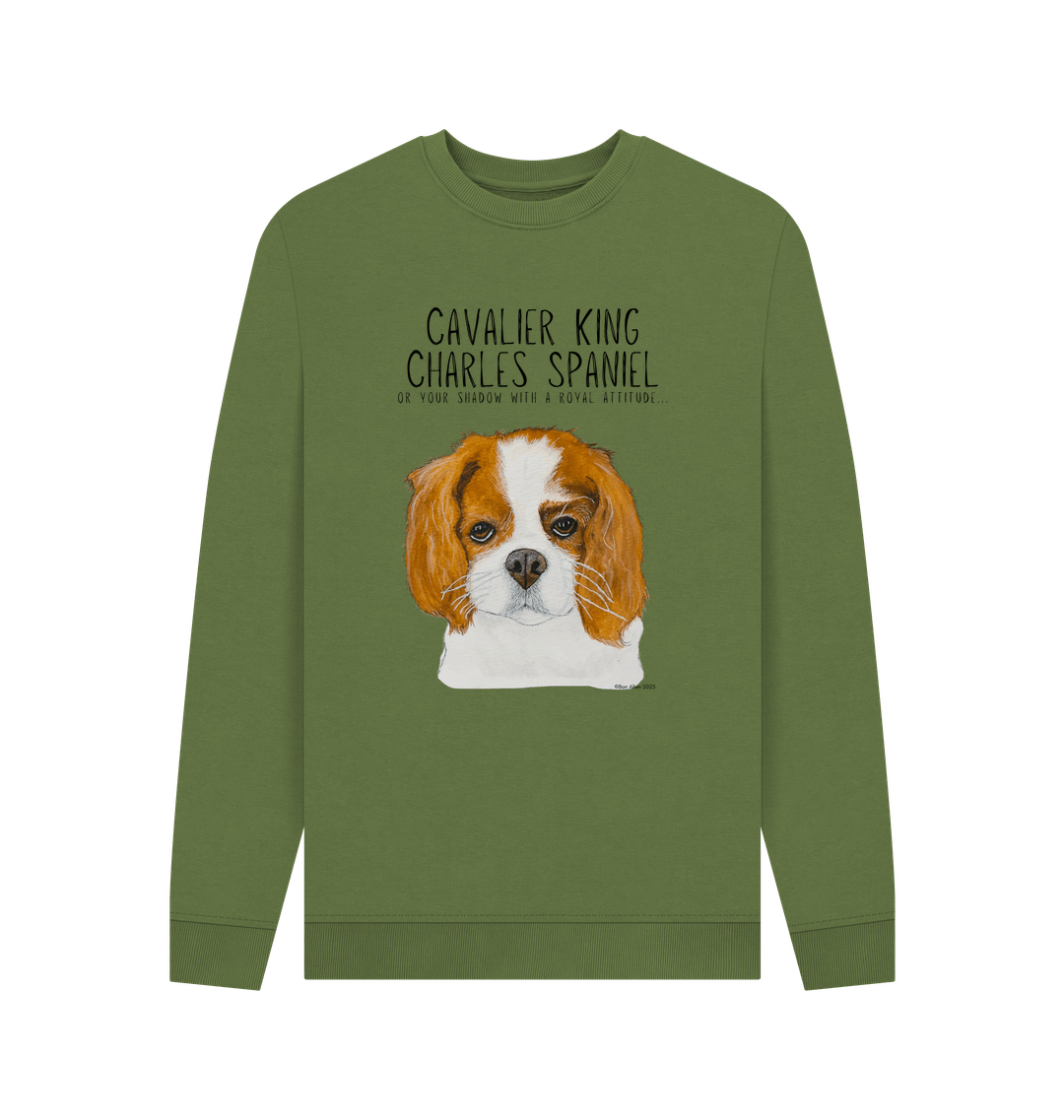 Shadow of a King Eco-Luxe Men's Sweatshirt with Cavalier Royal Flair
