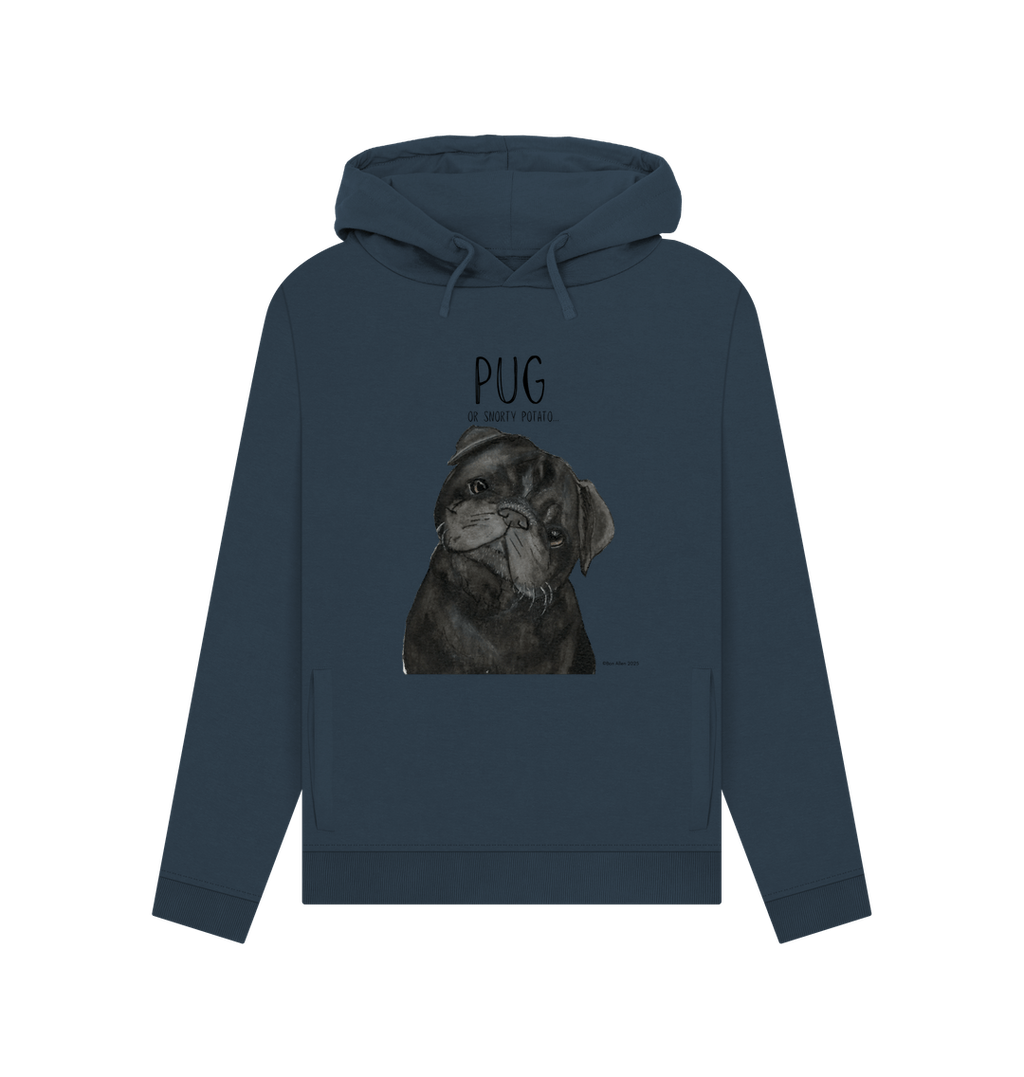 Snorty Potato Women's Hoodie Cozy Cute and Pug Approved