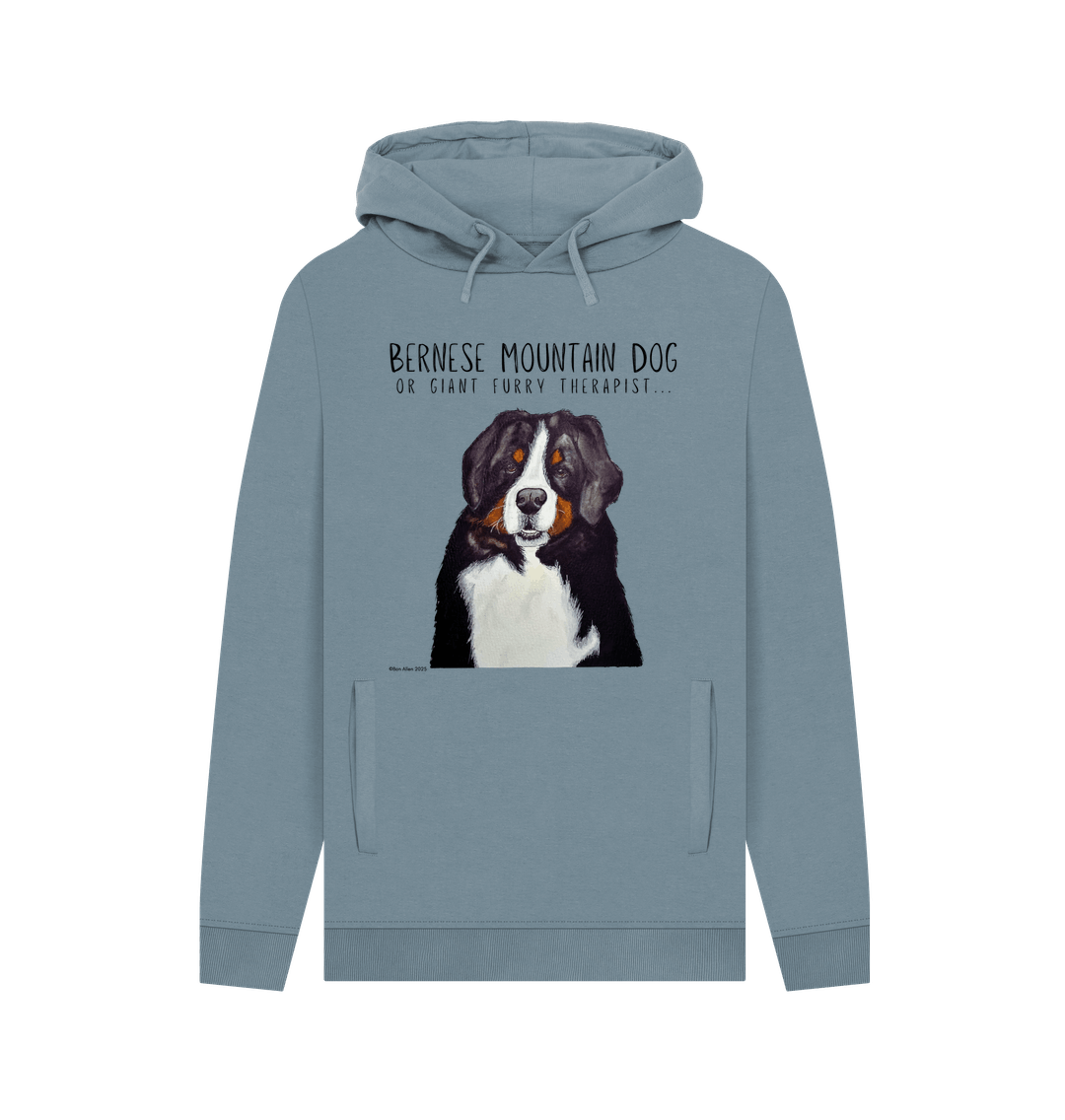 Bernese Mountain Dog Hoodie for Men Cosy Warm and Rather Good