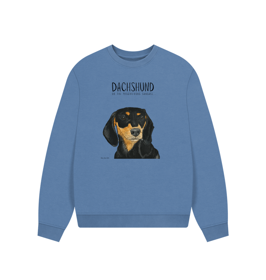 Black and Tan Dachshund Oversized Sweatshirt