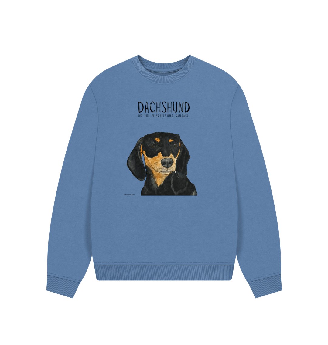 Black and Tan Dachshund Oversized Sweatshirt
