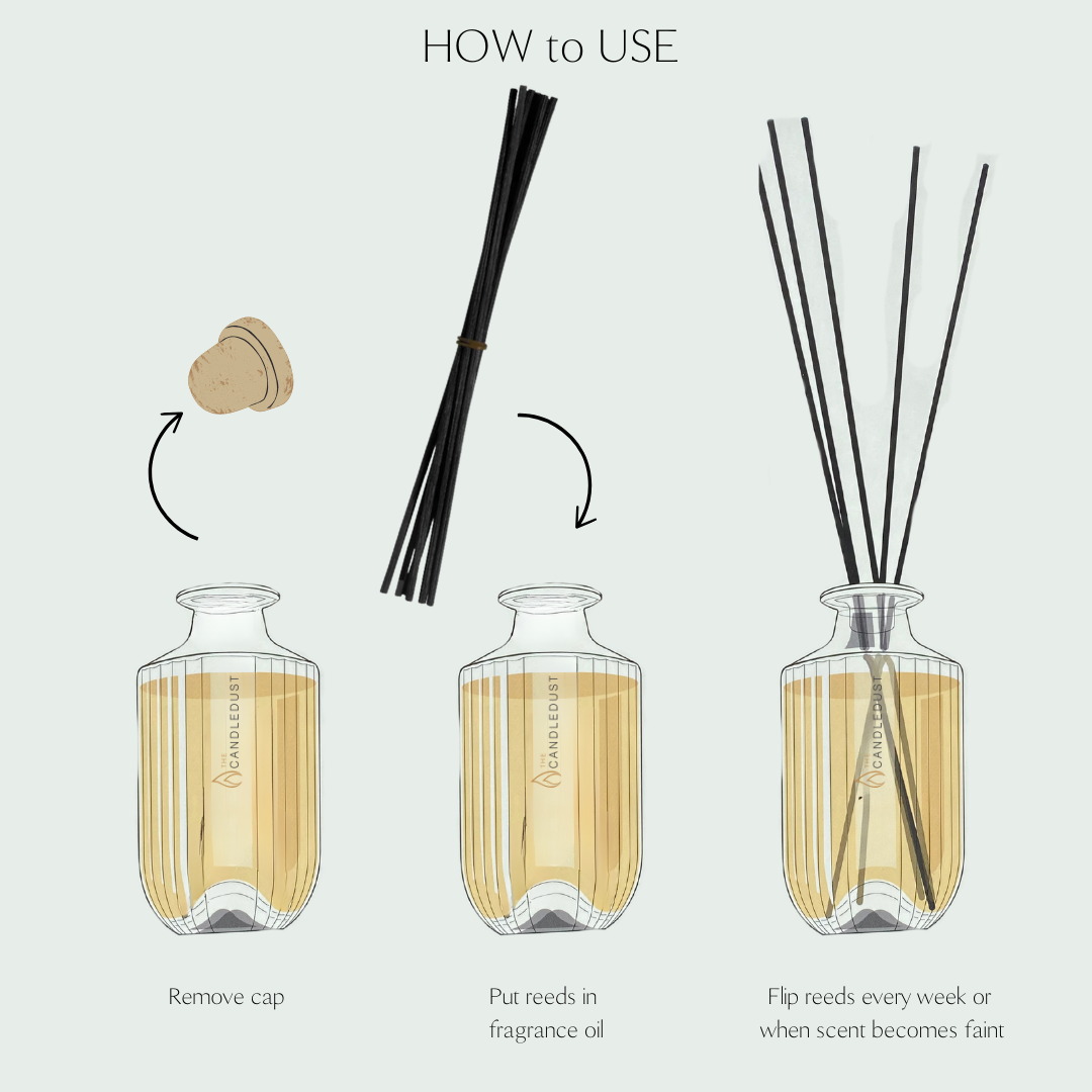 Champagne Rhubarb Diffuser – Luxurious & Long-Lasting Fragrance by Candledust at www.brixbailey.com