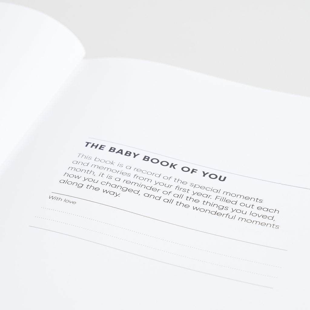 Baby Book of You Record of Your First Year