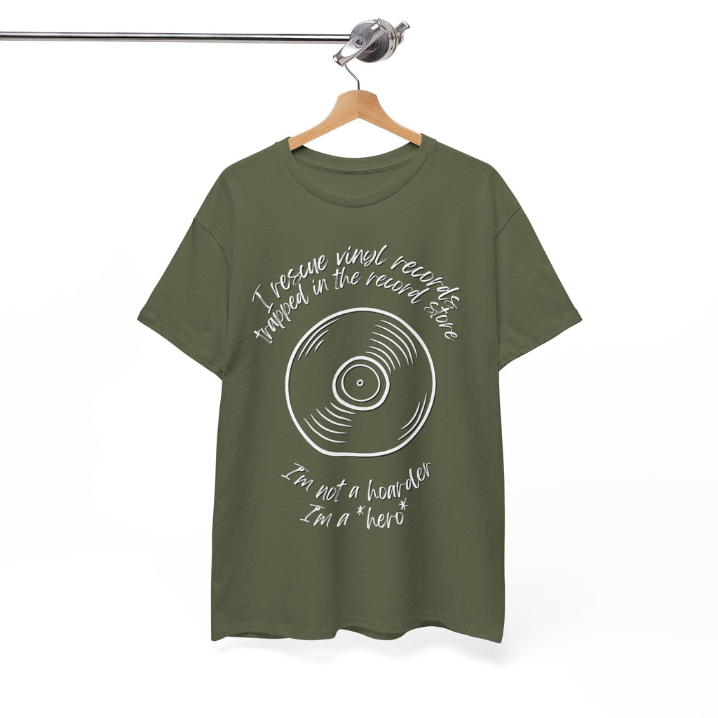 I'm Not a Hoarder I'm a Hero Men's Vinyl T-Shirt