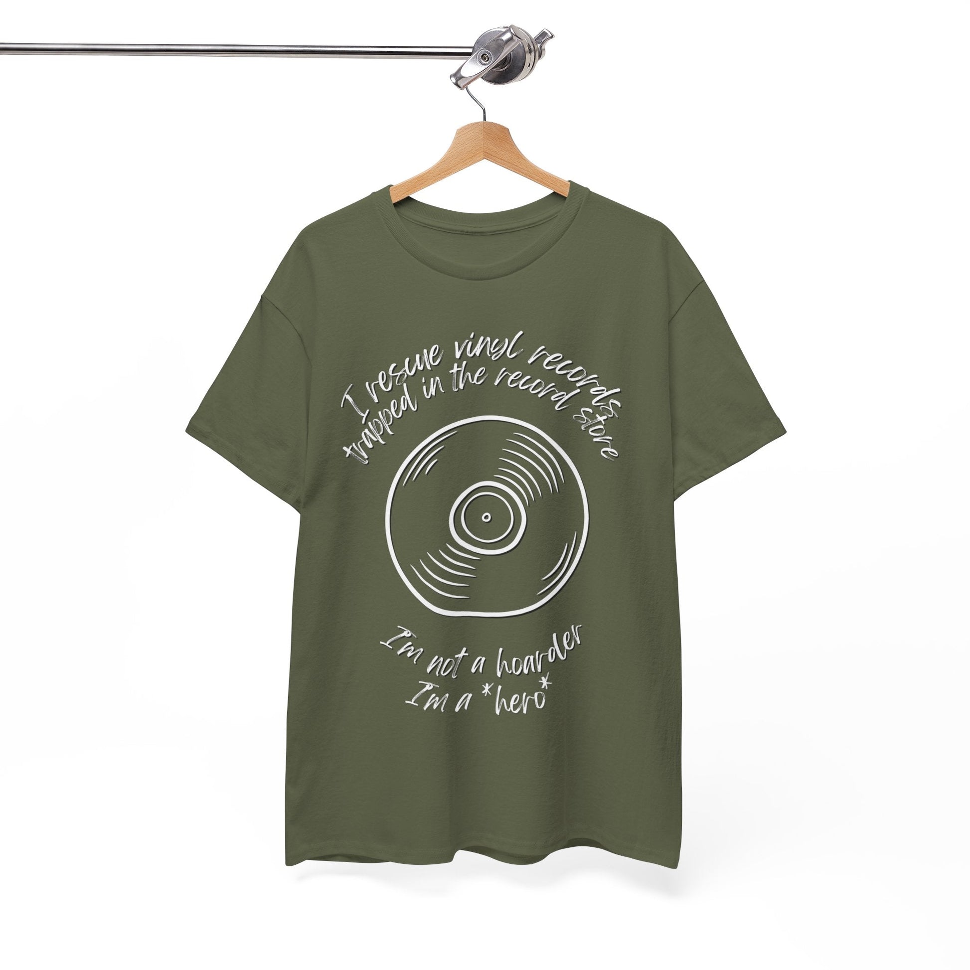 I'm Not a Hoarder I'm a Hero Men's Vinyl T-Shirt