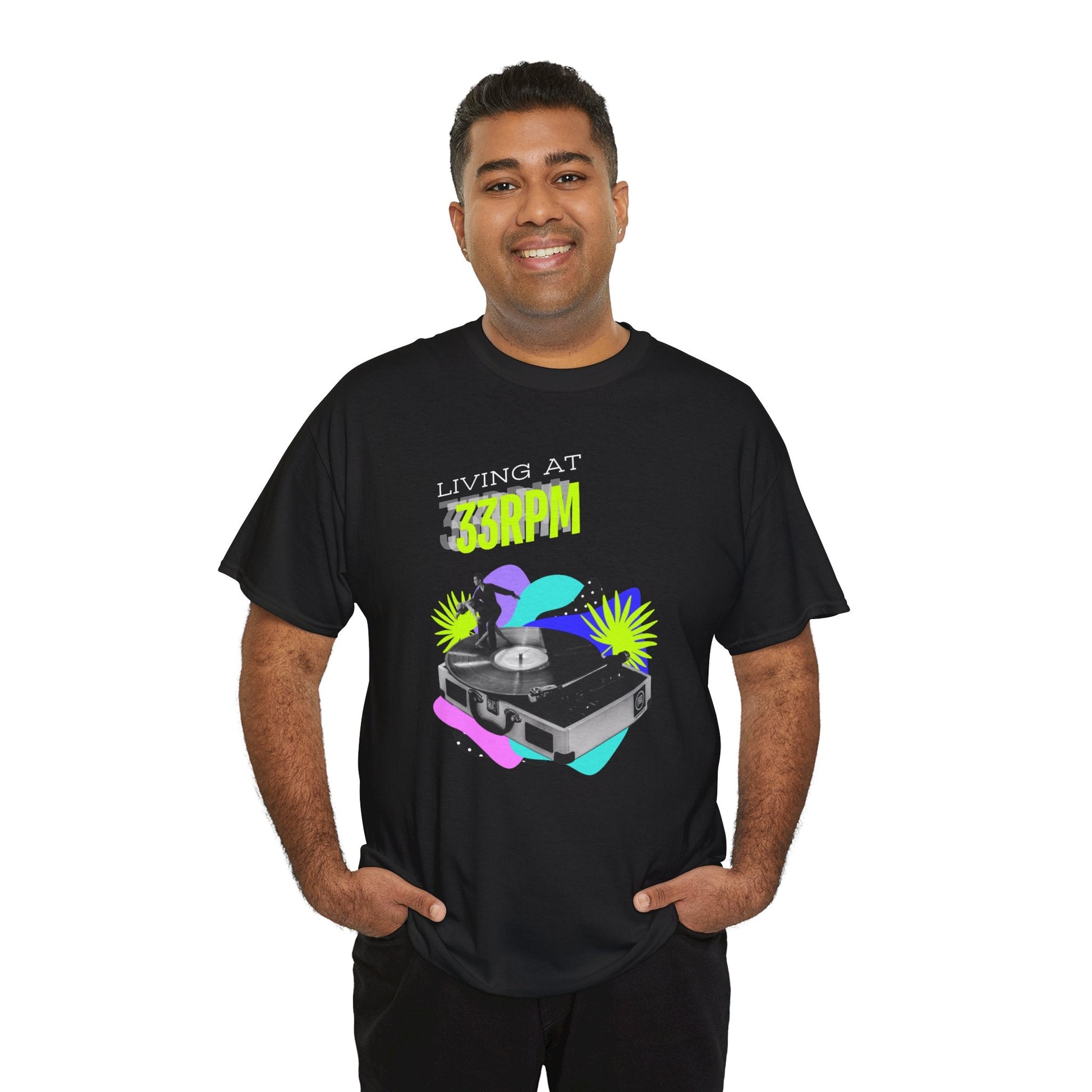 Living at 33rpm Flouro Men's T-Shirt