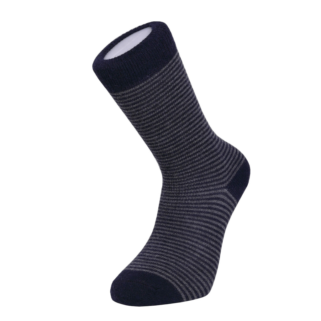 Fine Stripe Luxury Merino Everyday Socks, 6 Pair Bundle