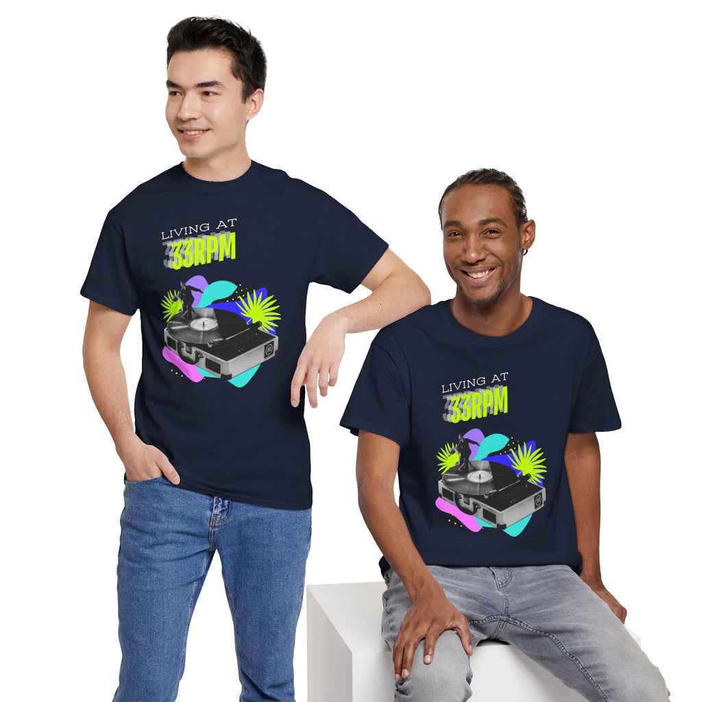 Living at 33rpm Flouro Men's T-Shirt