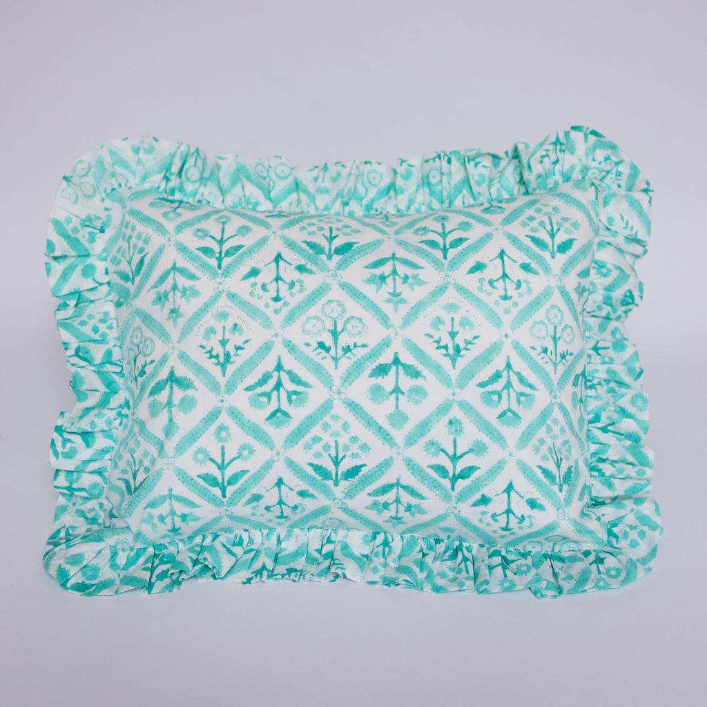 Green Trellis Cushion Cover 30cm x 50cm