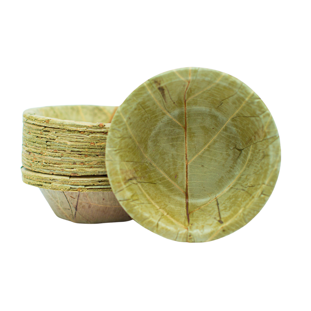 Mini Sal Leaf Bowls 10cm Diameter Pack of 20