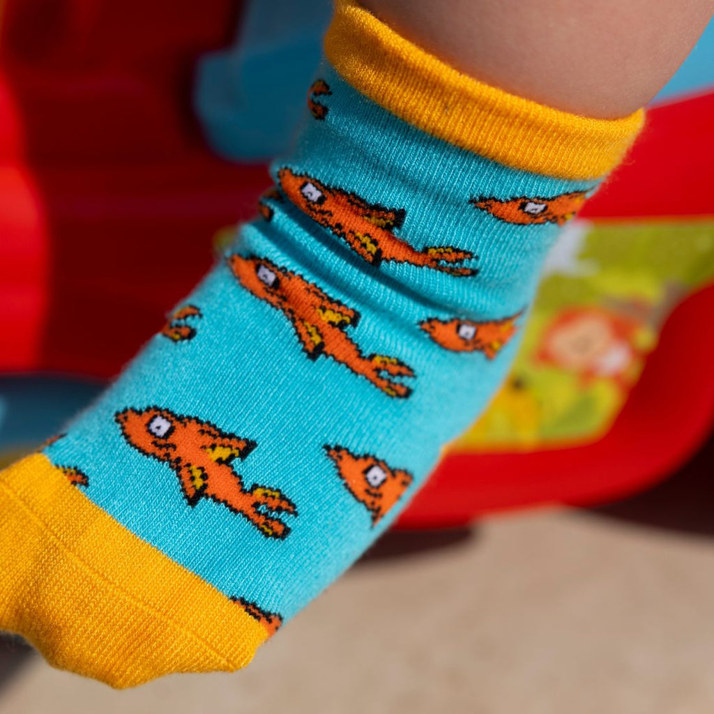Guppy Fish Bamboo Socks for Children Pack of 3