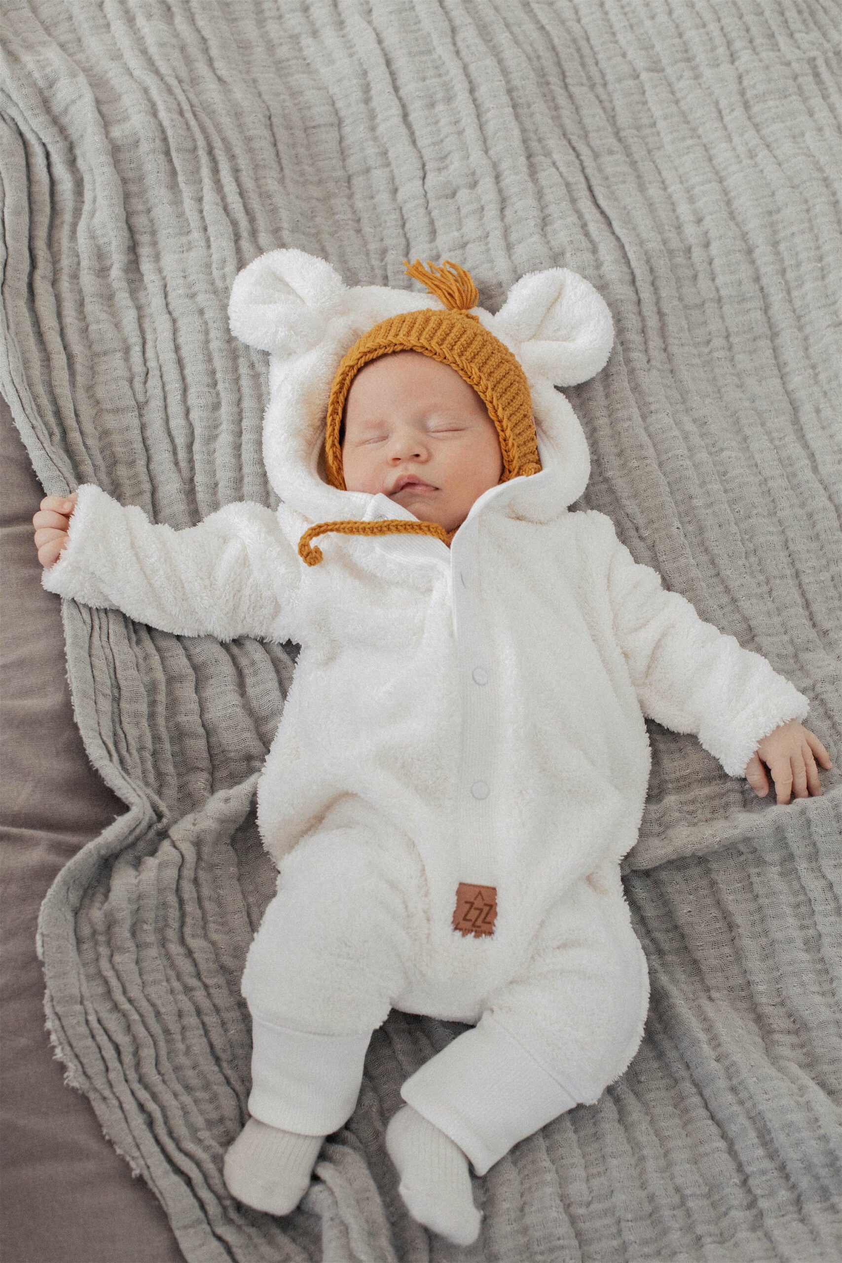 Cozy Cotton Kids Jumpsuit - Warm & Adorable with Hood by Zezuzulla at www.brixbailey.com