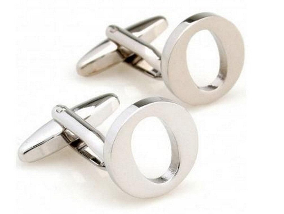 Silver Letter O Cufflinks