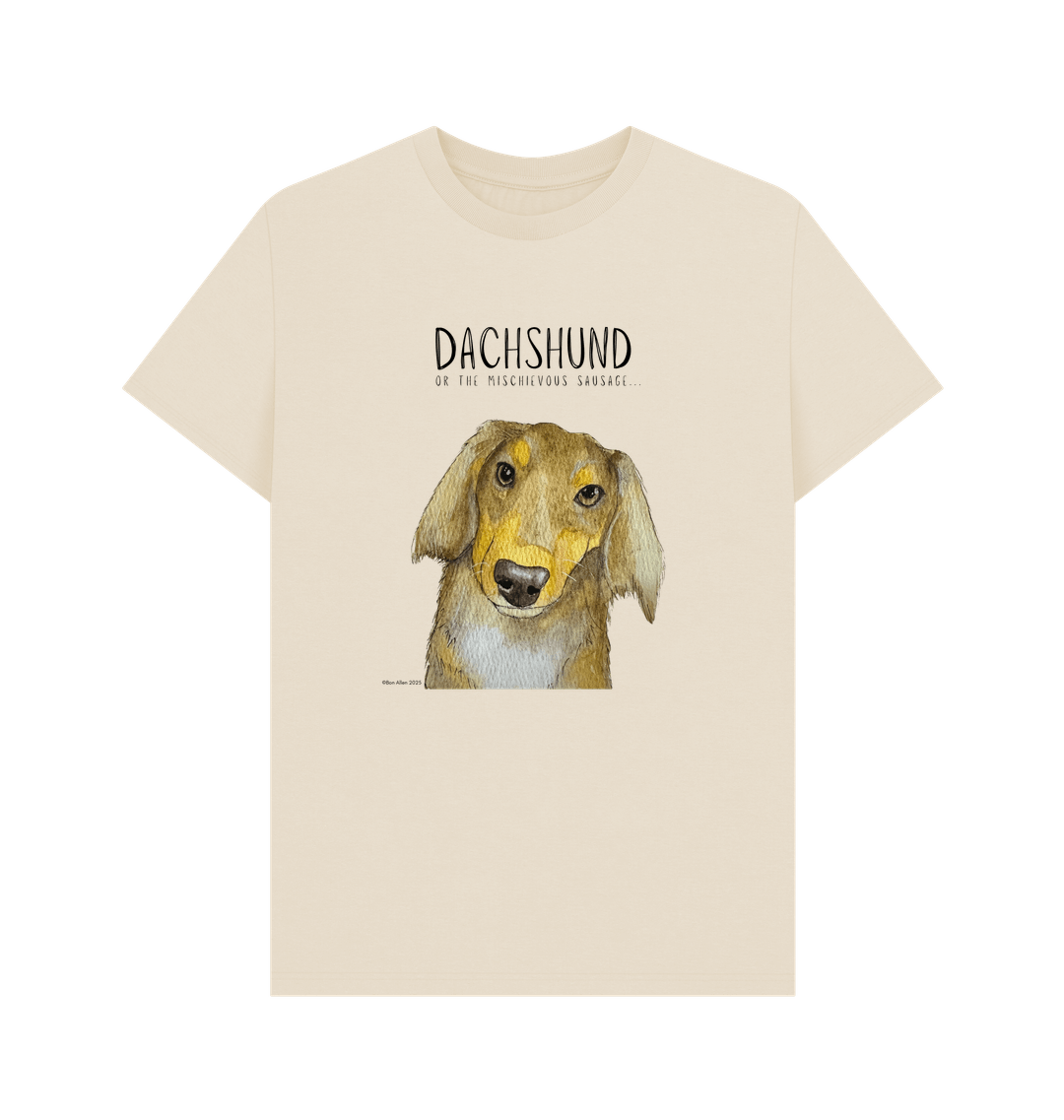 Long Haired Dachshund Tee Mischievous Hot Dog Energy