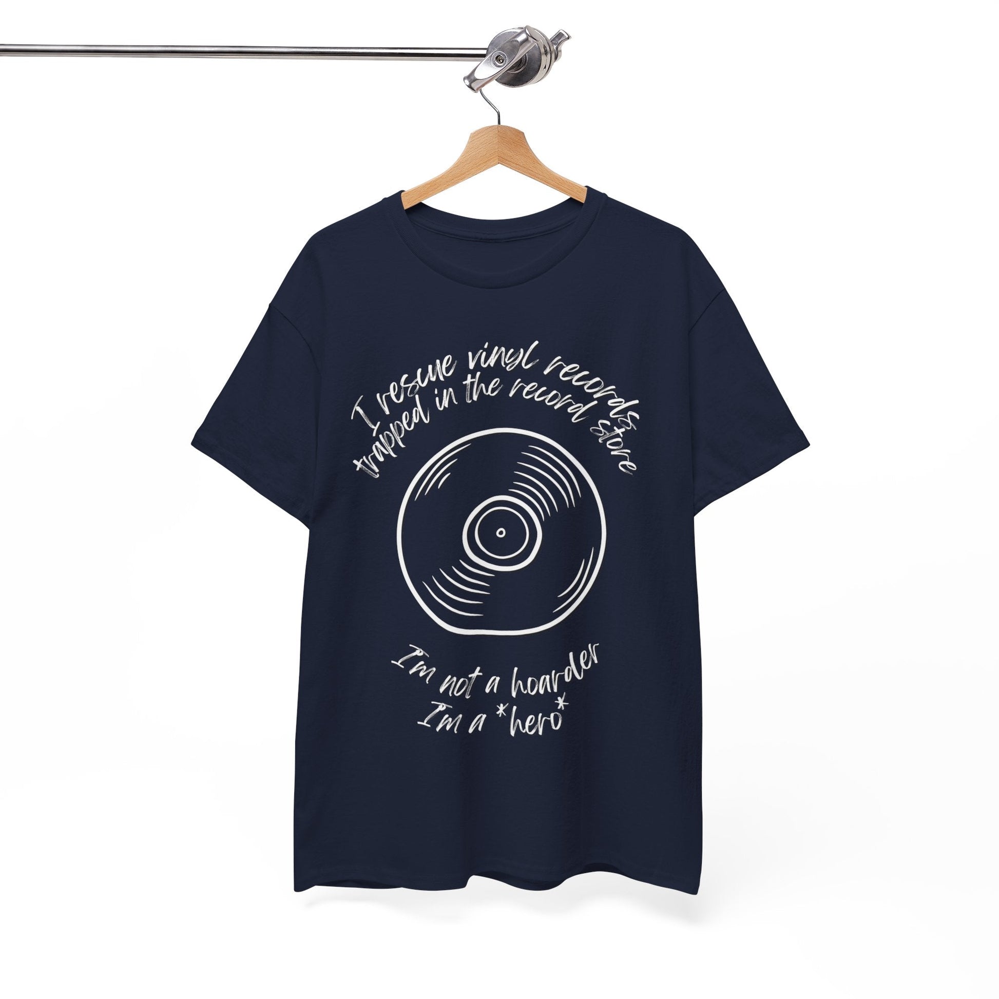 I'm Not a Hoarder I'm a Hero Men's Vinyl T-Shirt