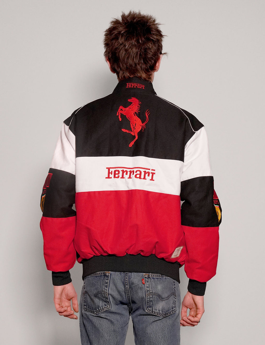 Red Racing Jacket Vintage Cotton