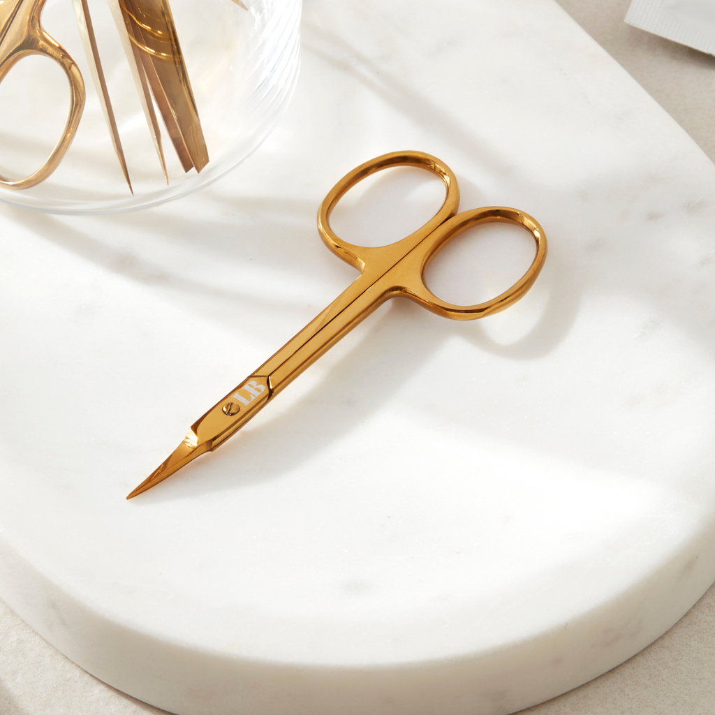 Gold Lightweight Curved Brow Scissors