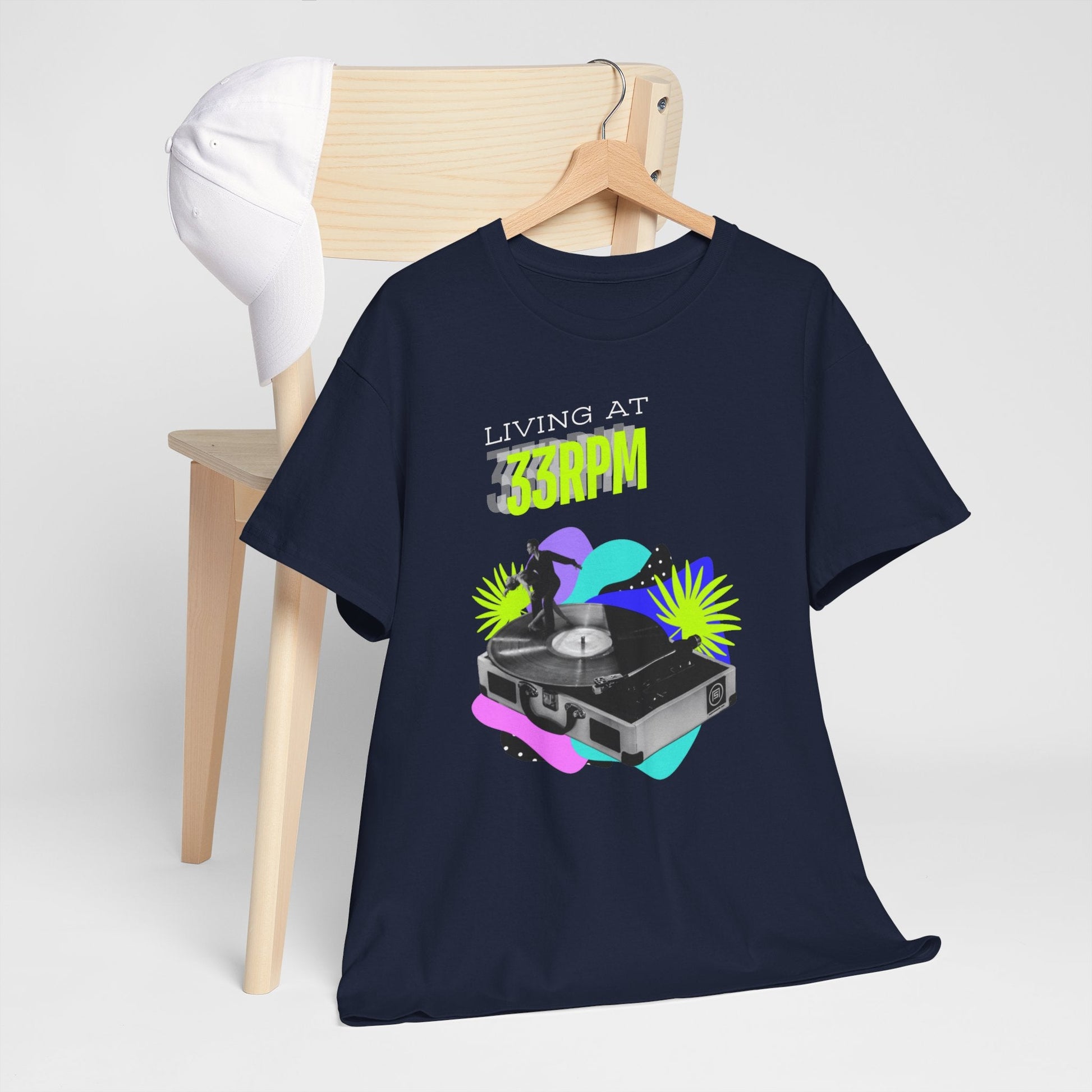 Living at 33rpm Flouro Men's T-Shirt