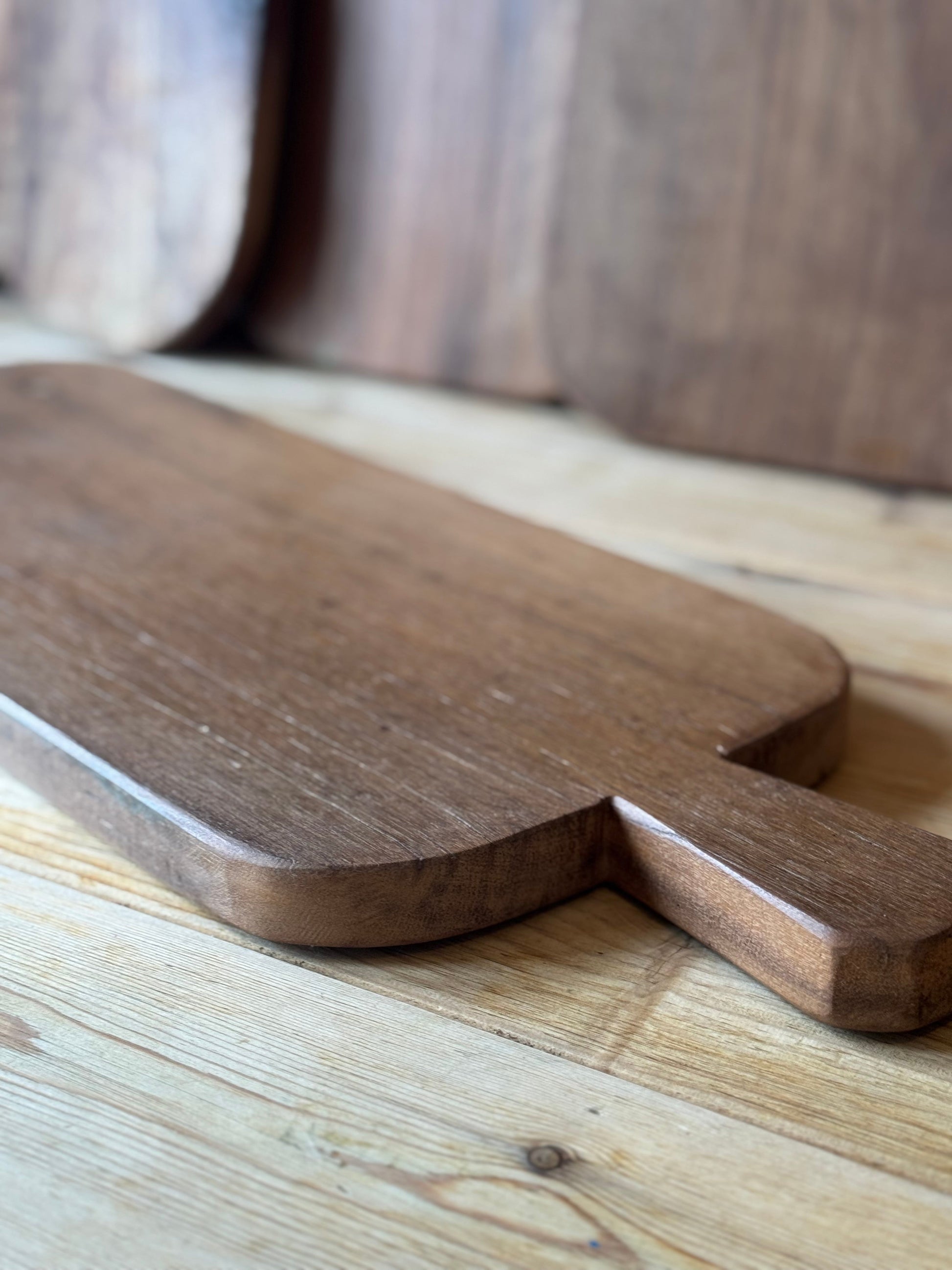 Rustic Wooden Cheese Board and Charcuterie Platter