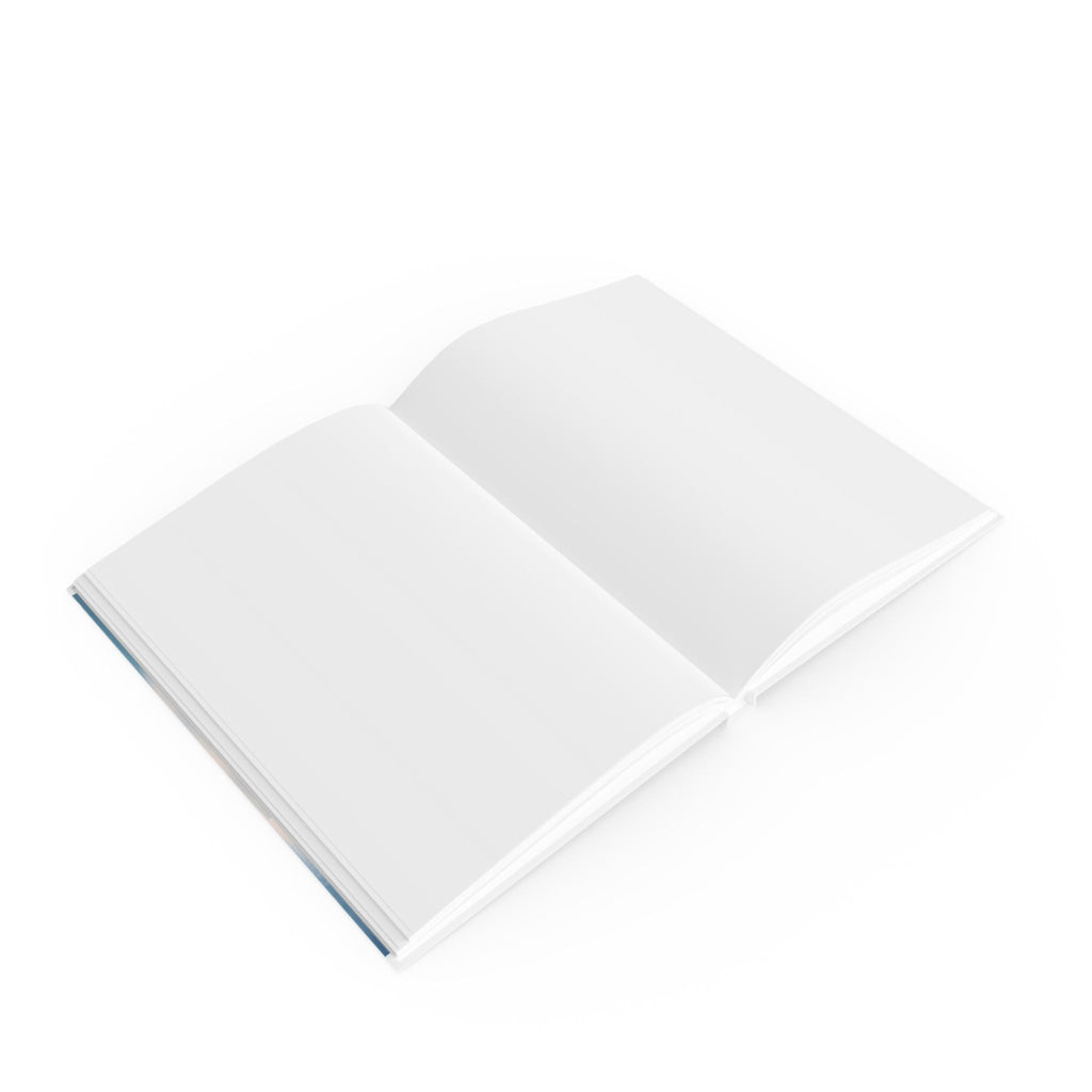 Serene Snowfall A5 Hardcover Journal with Tranquil Winter Design