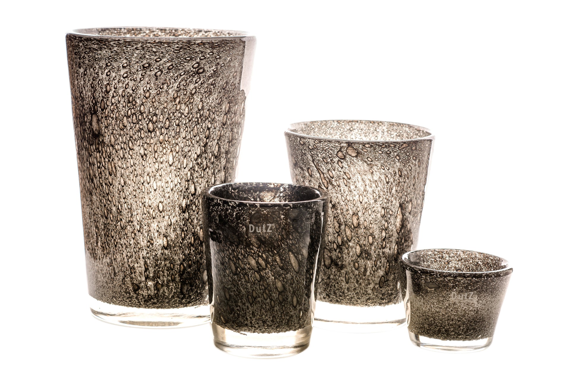 Conic Vase Thick with Bubbles