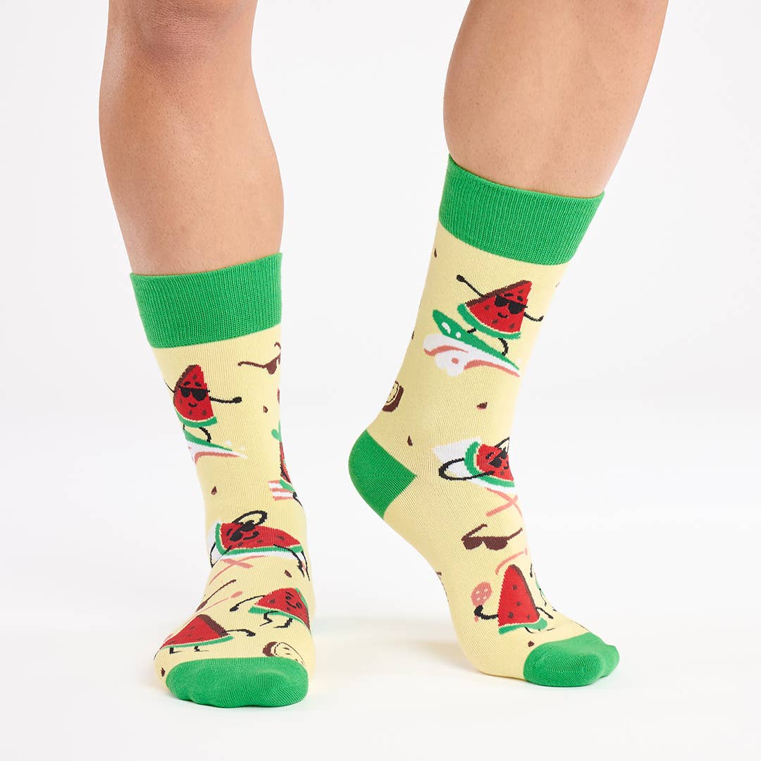 One in a Melon Watermelon Socks